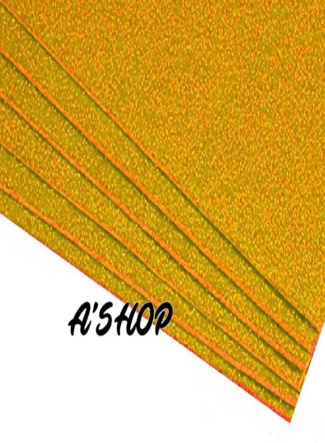 A'SHOP A4 Size Golden Eva Foam Glitter Designer Sheets for Art & Craft(Set of 10 Sheets) - Image 2